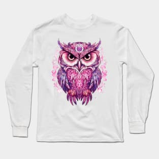 Pink Owl Long Sleeve T-Shirt